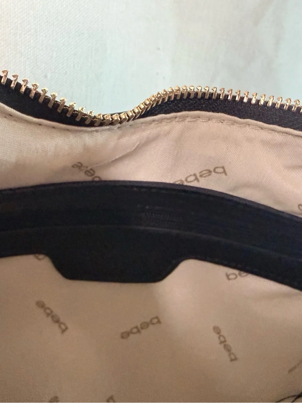 bebe Black Woven Hobo Shoulder Bag with Braided Handle